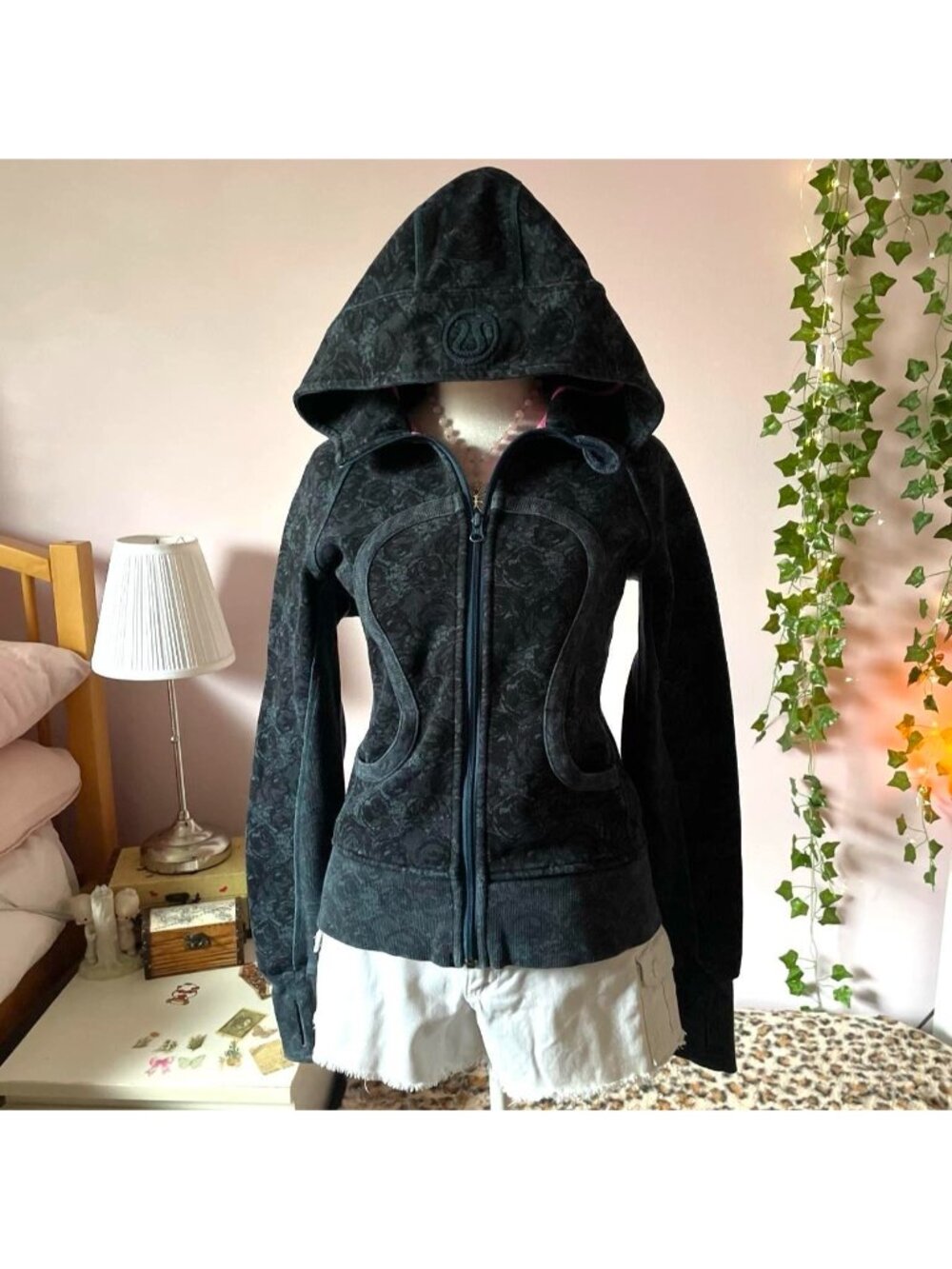 RARE Rose Herringbone Lululemon Scuba Hoodie